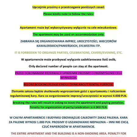 Lejlighed Towarowa 39 New York Apartment, Free Parking, Air-conditioning, Self Check-in 24h